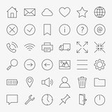Line Web and User Interface Design Icons Big Set