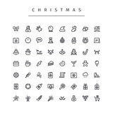 Christmas Outline Icons Set