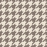 Houndstooth seamless vector pastel brown pattern or background