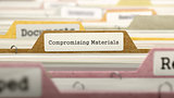 Folder in Catalog Marked as Compromising Materials.