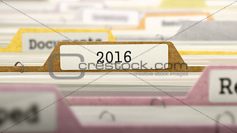 File Folder Labeled as 2016