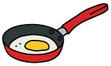 Egg in a pan