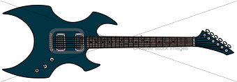 Heavy metal electric guitar