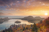 Autumn Lake Bled.