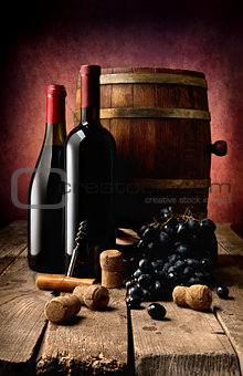 Wine theme in photo