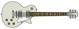 White electric guitar