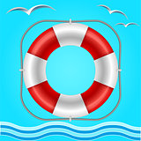 Rescue circle for help in water