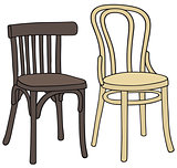 Classic wooden chairs