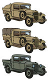 Vintage military trucks