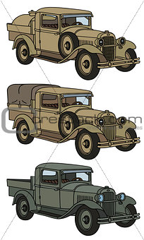 Vintage military trucks