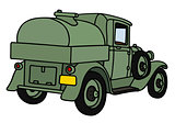 Vintage military tank truck