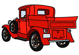 Vintage red pick-up
