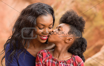 Child Kiss Mother