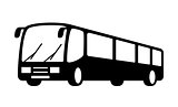 black bus silhouette