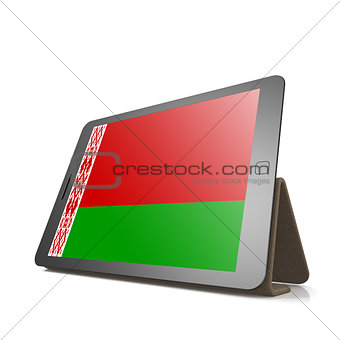 Tablet with Belarus flag