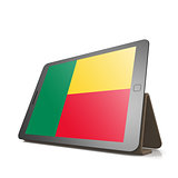 Tablet with Benin flag