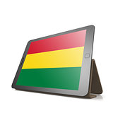 Tablet with Bolivia flag