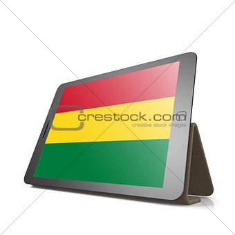 Tablet with Bolivia flag