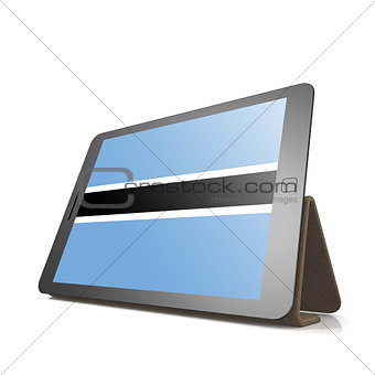 Tablet with Botswana flag