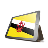 Tablet with Brunei flag