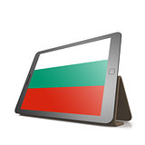 Tablet with Bulgaria flag