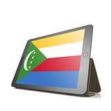 Tablet with Comoros flag