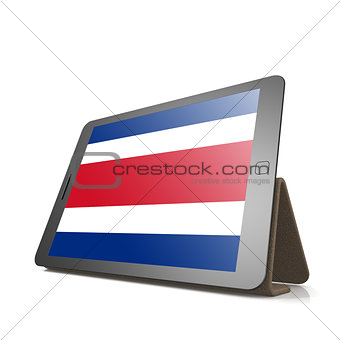 Tablet with Costa Rica flag