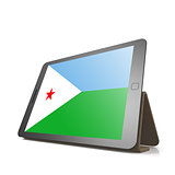 Tablet with Djibouti flag