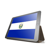 Tablet with El Salvador flag