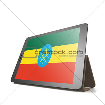 Tablet with Ethiopia flag