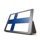 Tablet with Finland flag