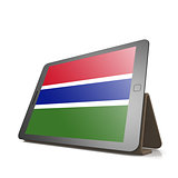Tablet with Gambia flag