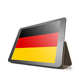 Tablet with Germany flag