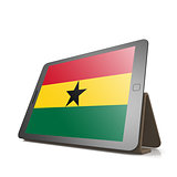 Tablet with Ghana flag
