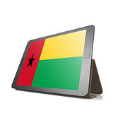 Tablet with Guinea Bissau flag