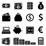 Money, banking and finance icons