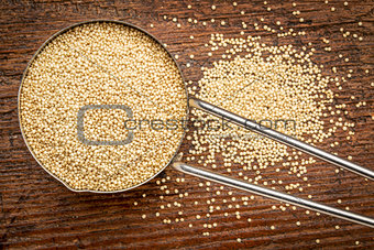 amaranth grain measuring scoop