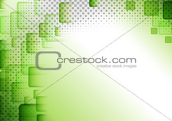 Green Squared Abstract Background