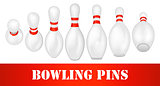 Bowling pins set