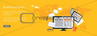 design for website of business news online