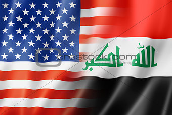 USA and Iraq flag