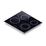 Electric stove isometric detailed icon