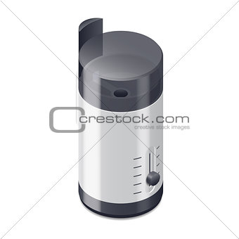 Coffee grinder isometric icon