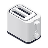 Toaster detailed isometric icon