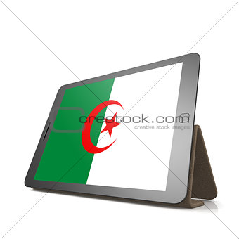 Tablet with Algeria flag