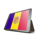 Tablet with Andorra flag
