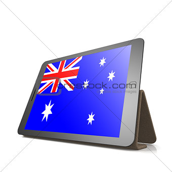 Tablet with Australia flag