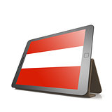 Tablet with Austria flag