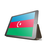 Tablet with Azerbaijan flag