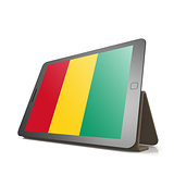 Tablet with Guinea flag